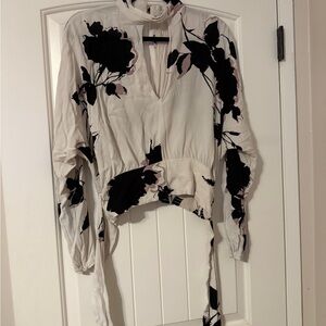 Free People Floral Print Women's Top M